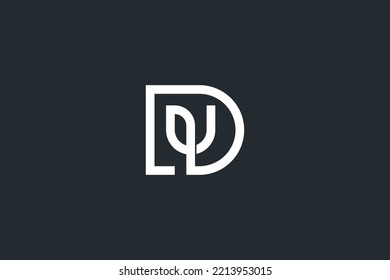 Abstract DY, YD, D, Y Letters Logo Monogram icon.