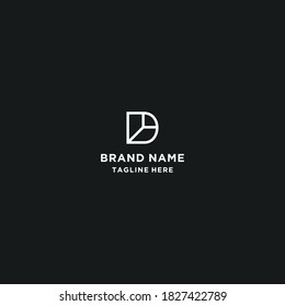 Abstract DY or YD Letter Initial Logo Design, Vector Template