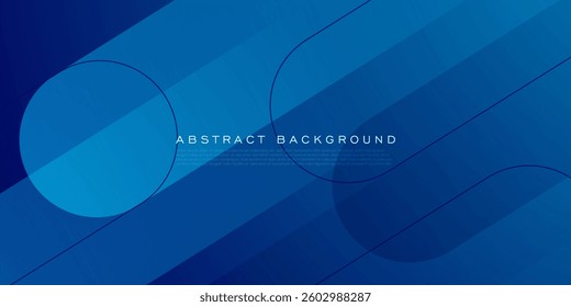 Abstract dynamic 3D background with dark blue color design. Simple overlap dynamic shapes geometric pattern. Eps10 vector