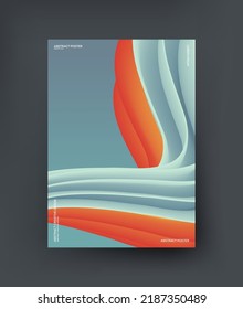 Abstract, dynamic 3d background. Vector.