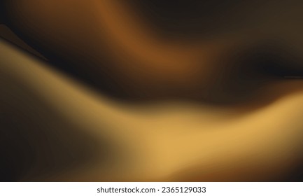 Abstract dynamic background with blur beige and brown gradient curves. Template of fluid digital wallpaper for desktop, website page, advertising, brochure, flyer. Gradient camouflage backdrop cover