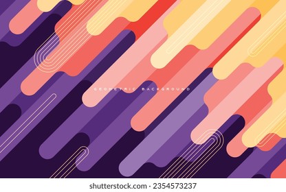 Resumen de fondo dinámico de forma diagonal coloreada