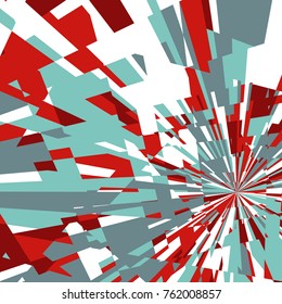 Abstract Dynamic Background, Fractal Explosion Star, Sunburst Background