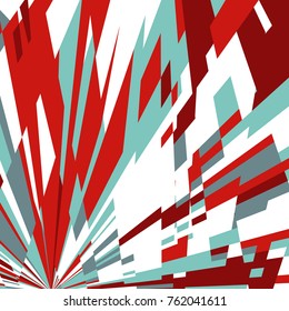 Abstract Dynamic Background, Fractal Explosion Star, Sunburst Background