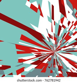 Fondo dinámico abstracto, estrella de explosión fractal, fondo de explosión solar