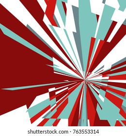 Abstract Dynamic Background, Fractal Explosion Star, Sunburst Background
