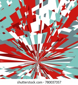 Abstract Dynamic Background, Fractal Explosion Star, Sunburst Background