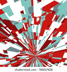 Abstrakter dynamischer Hintergrund, Fractal Explosion Stern, Sunburst Hintergrund