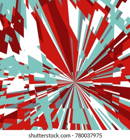 Abstract Dynamic Background, Fractal Explosion Star, Sunburst Background