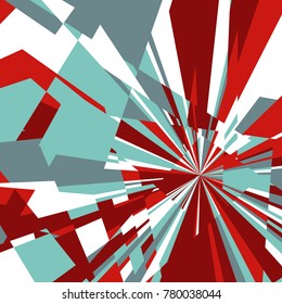 Abstract Dynamic Background, Fractal Explosion Star, Sunburst Background