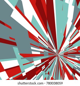 Abstract Dynamic Background, Fractal Explosion Star, Sunburst Background