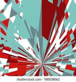 Abstract Dynamic Background, Fractal Explosion Star, Sunburst Background