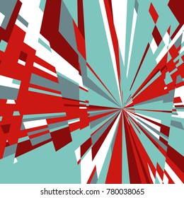 Abstract Dynamic Background, Fractal Explosion Star, Sunburst Background