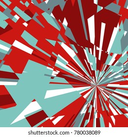Abstract Dynamic Background, Fractal Explosion Star, Sunburst Background