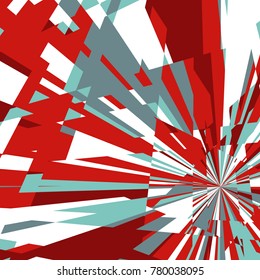 Abstract Dynamic Background, Fractal Explosion Star, Sunburst Background