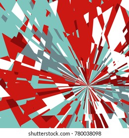 Abstract Dynamic Background, Fractal Explosion Star, Sunburst Background