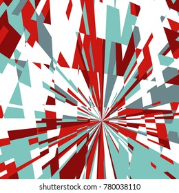 Abstract Dynamic Background, Fractal Explosion Star, Sunburst Background