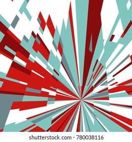 Abstract Dynamic Background, Fractal Explosion Star, Sunburst Background