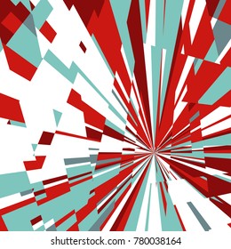 Abstract Dynamic Background, Fractal Explosion Star, Sunburst Background
