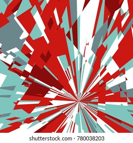 Fondo dinámico abstracto, estrella de explosión fractal, fondo de explosión solar