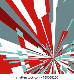 Abstract Dynamic Background, Fractal Explosion Star, Sunburst Background