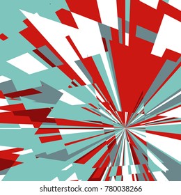 Abstract Dynamic Background, Fractal Explosion Star, Sunburst Background