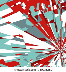 Abstract Dynamic Background, Fractal Explosion Star, Sunburst Background