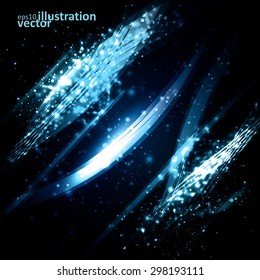 Abstract dynamic background, futuristic lines vector illustration eps10