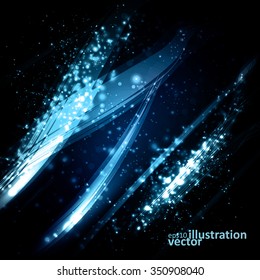 Abstract dynamic background, futuristic lines vector illustration eps10