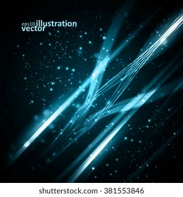 Abstract dynamic background, futuristic lines vector illustration eps10