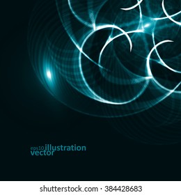 Abstract dynamic background, futuristic lines vector illustration eps10