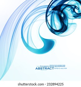 Abstract dynamic background, futuristic wavy vector illustration eps10