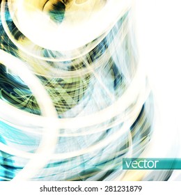Abstract dynamic background, futuristic wavy vector illustration eps10