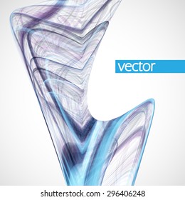 Abstract dynamic background, futuristic wavy vector illustration eps10