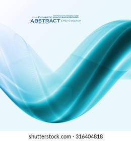 Abstract dynamic background, futuristic wavy vector illustration eps10