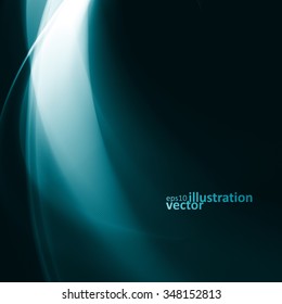 Abstract dynamic background, futuristic wavy vector illustration eps10
