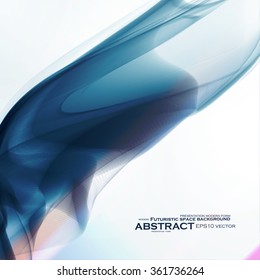 Abstract dynamic background, futuristic wavy vector illustration eps10