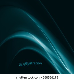 Abstract dynamic background, futuristic wavy vector illustration eps10