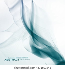 Abstract dynamic background, futuristic wavy vector illustration eps10