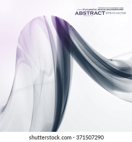 Abstract dynamic background, futuristic wavy vector illustration eps10