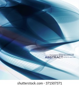 Abstract dynamic background, futuristic wavy vector illustration eps10