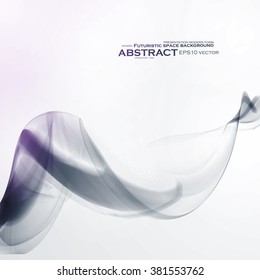 Abstract dynamic background, futuristic wavy vector illustration eps10