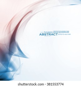 Abstract dynamic background, futuristic wavy vector illustration eps10