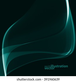 Abstract dynamic background, futuristic wavy vector illustration eps10