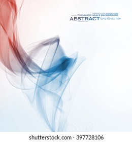 Abstract dynamic background, futuristic wavy vector illustration eps10