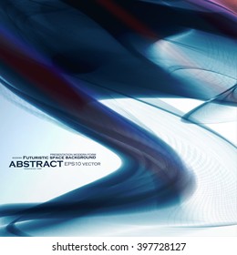 Abstract dynamic background, futuristic wavy vector illustration eps10