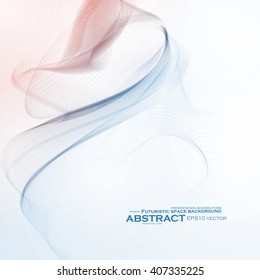 Abstract dynamic background, futuristic wavy vector illustration eps10