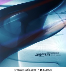 Abstract dynamic background, futuristic wavy vector illustration eps10