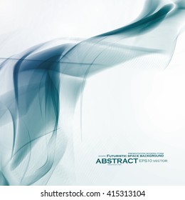 Abstract dynamic background, futuristic wavy vector illustration eps10