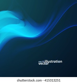 Abstract dynamic background, futuristic wavy vector illustration eps10